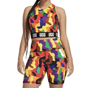 UGG Hayliegh Pride Logo Bike Shorts NWT